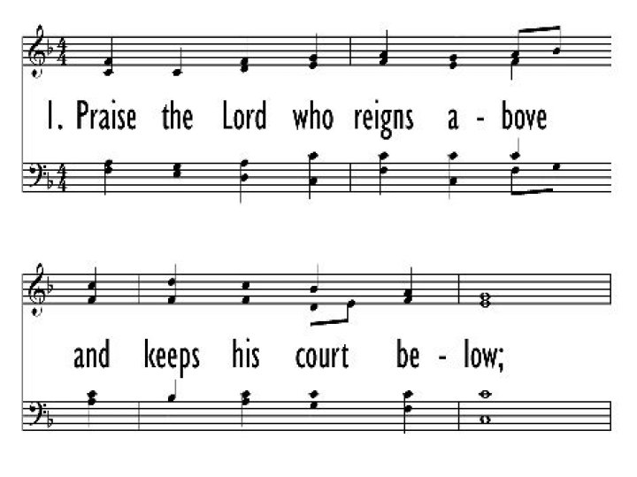 Praise the Lord Who Reigns Above